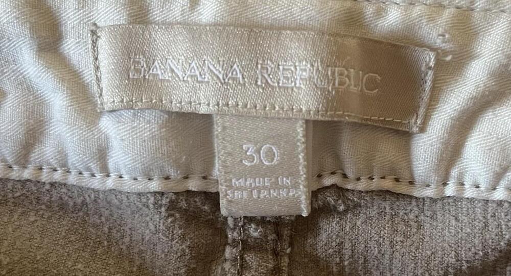 Banana Republic Pants Womens 30 Beige Corduroy Chino Straight Stretch Pockets - Picture 3 of 7